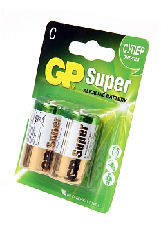 Батарейка (элемент питания) GP Super 14А-CR2 LR14 BL2, 1 штука